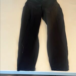 Lulu Lemon  Black Leggings light staining